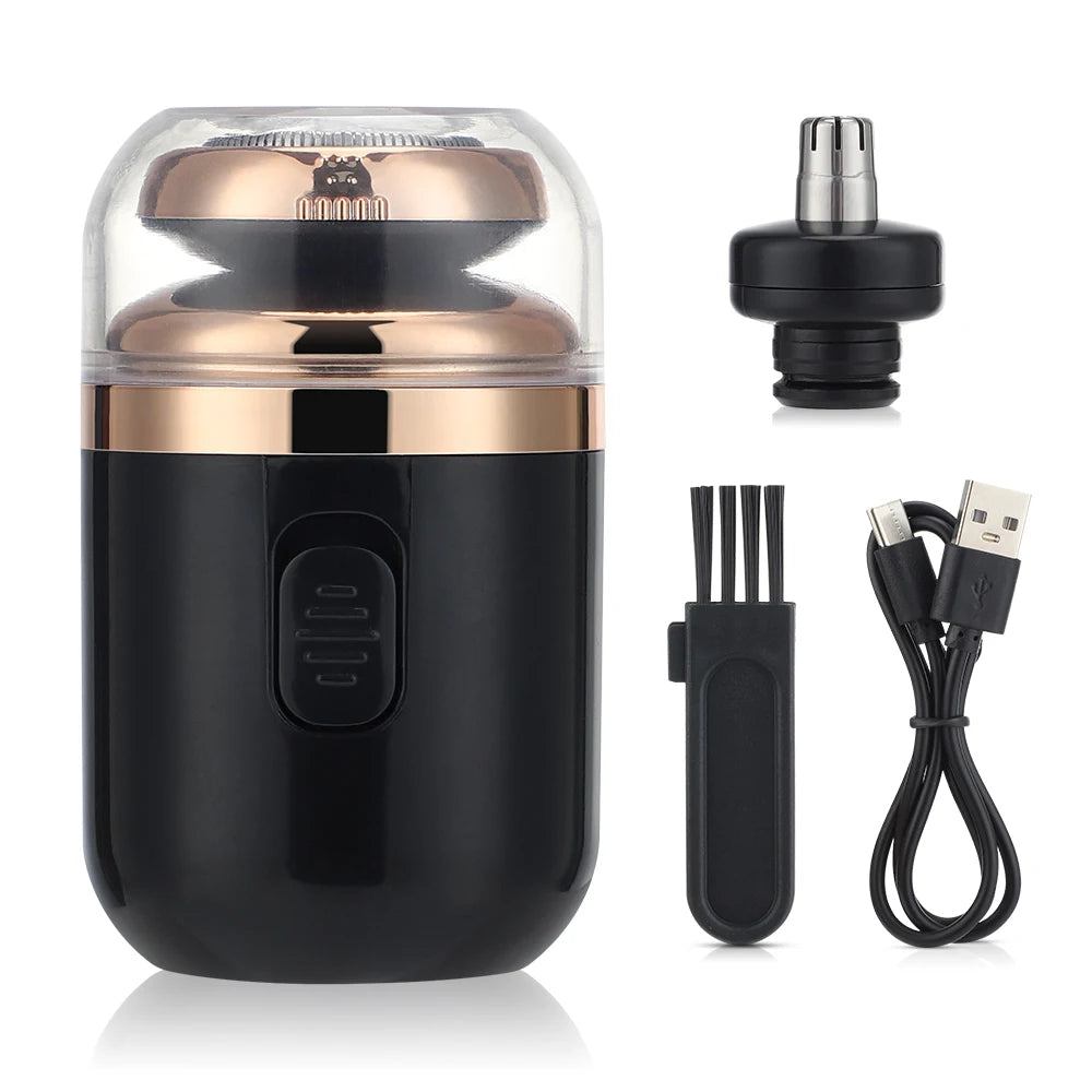 Mini Electric Shaver For Men Razor Portable Travel Hair Trimmer Electric Beard Scraper Knife Painless Shaving USB Rechargeable