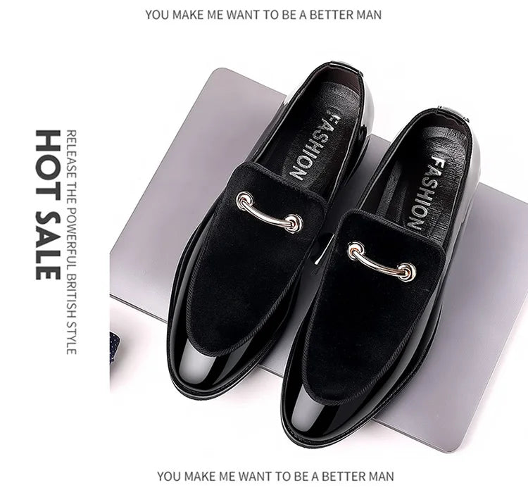 Men's Dress Shoes Luxury Mens Formal Leather Shoes Luxury Business Casual Shoes for Men Loafers Large Size 48 Zapatos De Hombre