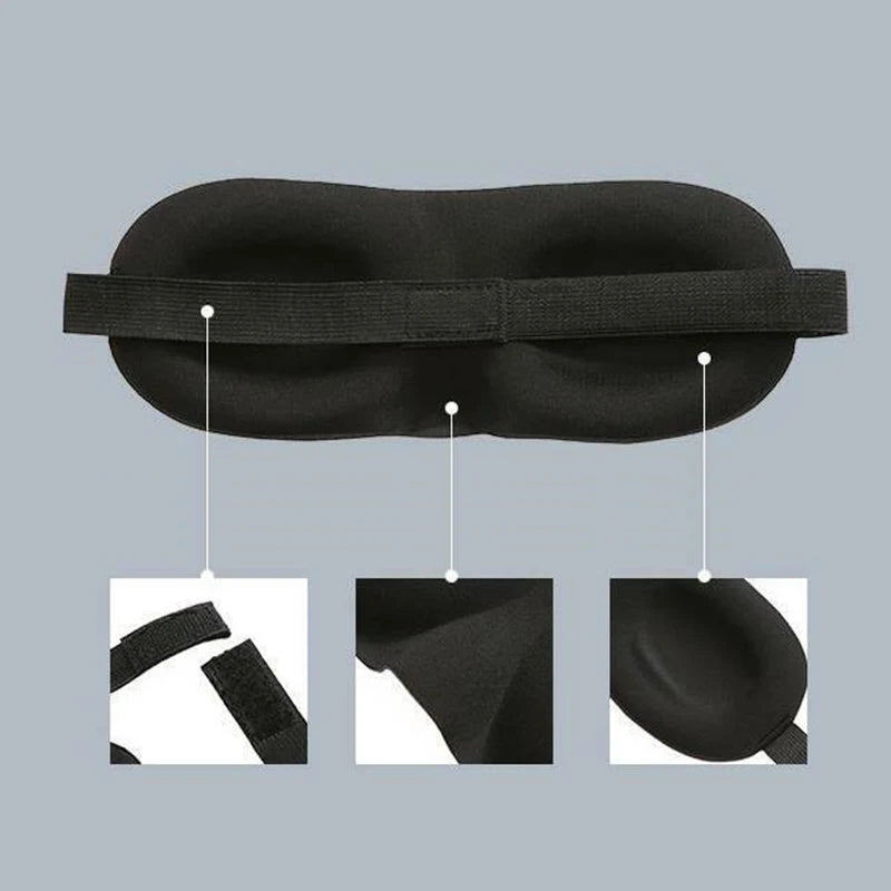 Eye Mask for Sleeping 3D Contoured Cup Blindfold Concave Molded Night Sleep Mask Block Out Light with Women Men