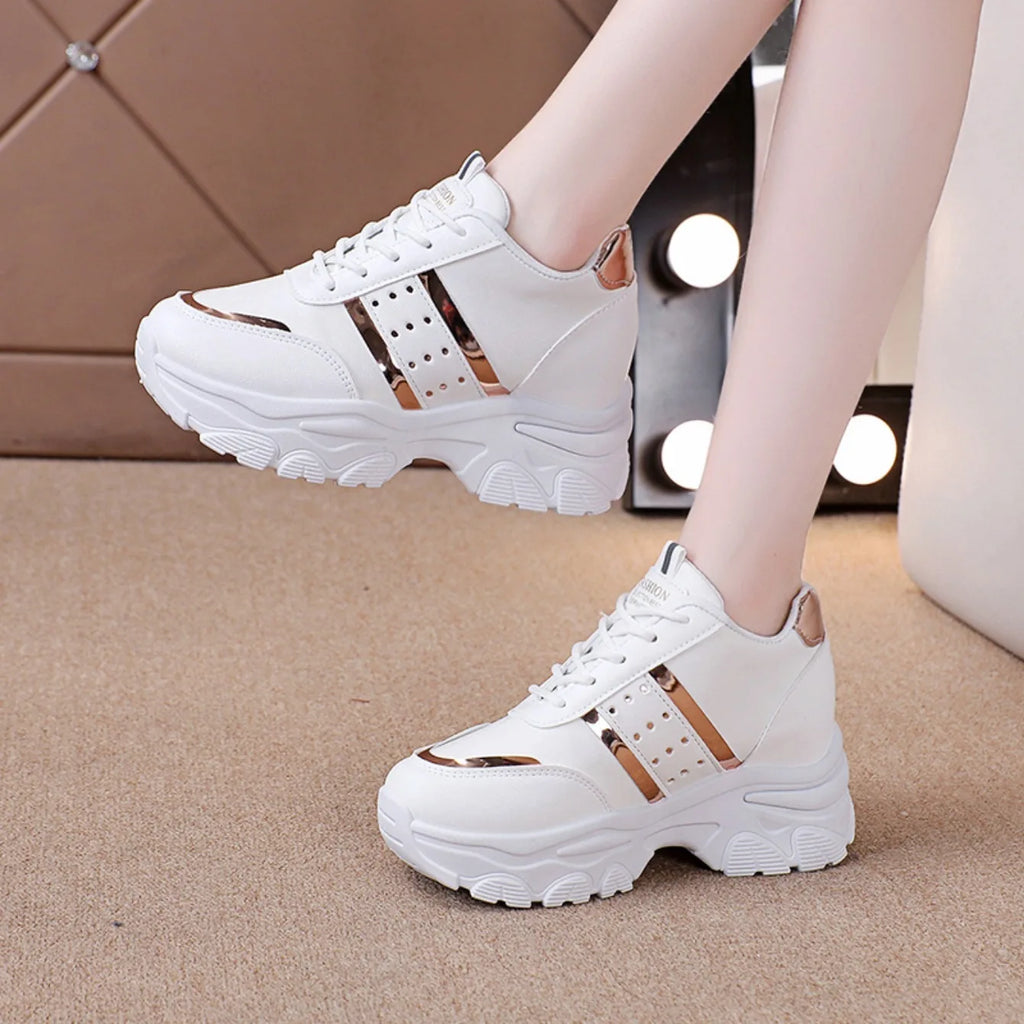 Women Sneakers 2025 New Spring Inner Increase Shoes for Woman Comfortable Casual Platform Tennis Sneakers Women Zapatos De Mujer