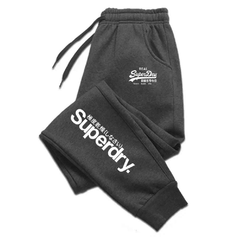New men's casual pants for autumn and winter, men's and women's sports pants for outdoor hiking, and fashionable running pants