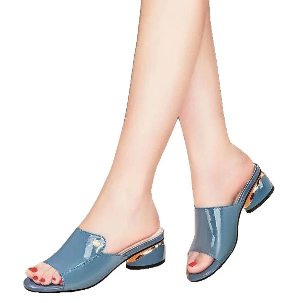 Women's Shoes Fashion Red Sexy Womens Slippers 2026 Soft Leather Ladies Comfortable Sandals Suitable for Girls Pantuflas Mujer