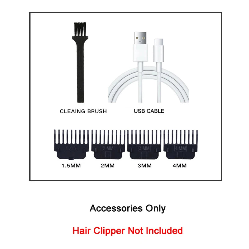 T9 Vintage Hair Clipper Professional Electric Rechargeable Barber Trimmer Cordless Trimmer Type-c Zero Gapped Cutting Barber