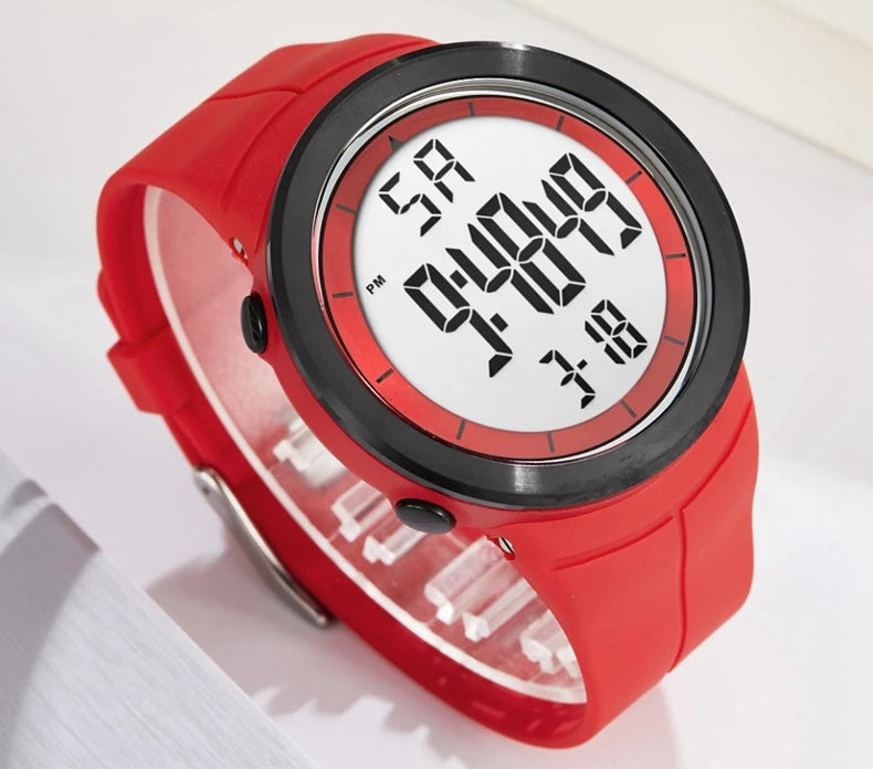 Digital Watches for Men Black Waterproof Tactical Wristwatch Big Dial Waterproof Electronic Led Military Clocks Alarm Stopwatch
