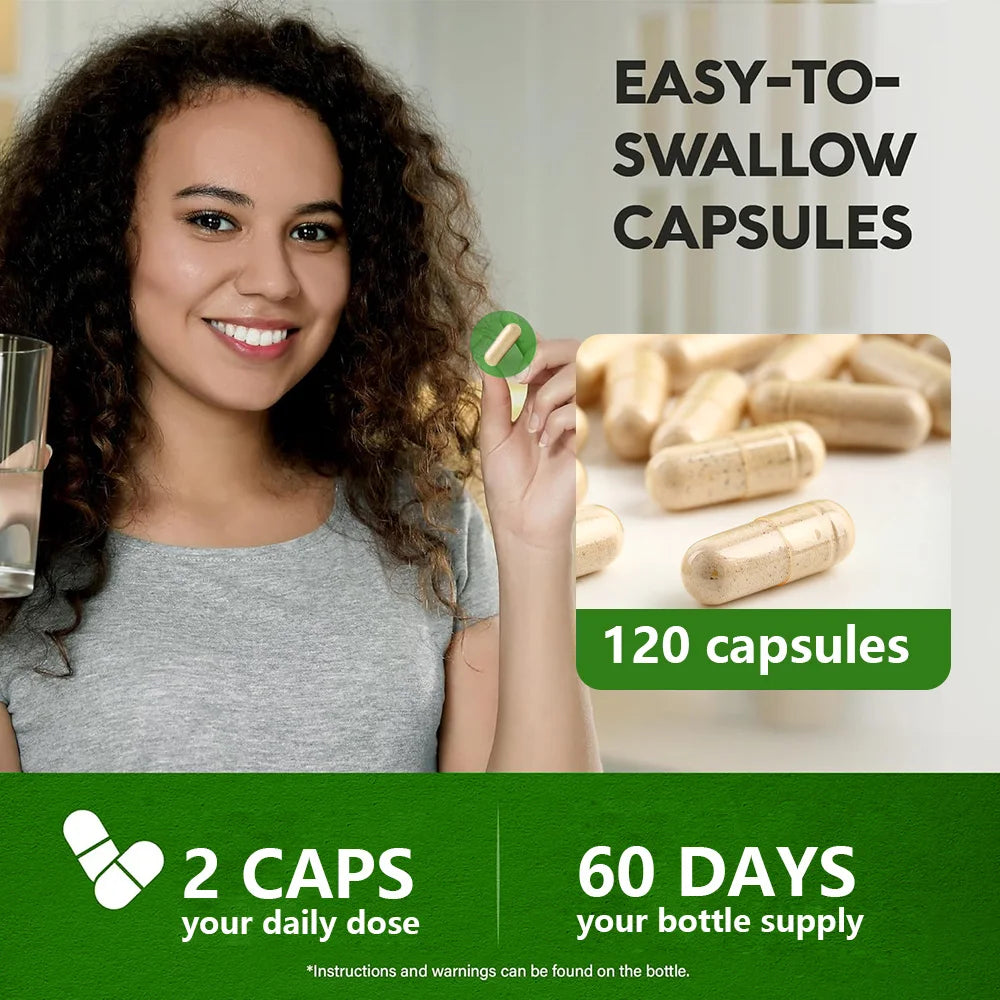 1000mg Organic Cordyceps Sinensis Extract, Sports Nutrition Supplement, Enhances Energy, Endurance, and Immunity, 120 Capsules