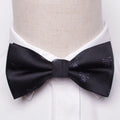 Mens Ties Solid Color Black Bowtie for Men British Style Double-layered Bowknot Wedding Party Butterfly Cravat Accessories Gifts