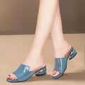 Women's Shoes Fashion Red Sexy Womens Slippers 2026 Soft Leather Ladies Comfortable Sandals Suitable for Girls Pantuflas Mujer