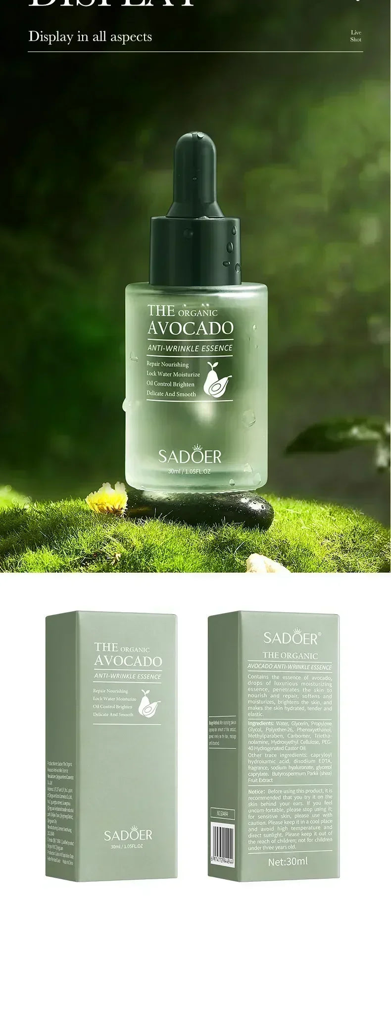 Facial Anti-Wrinkle Serum Fade Fine Lines Anti-Aging Whitening Moisturizing Remove Freckles Brighten Facial Skin Care