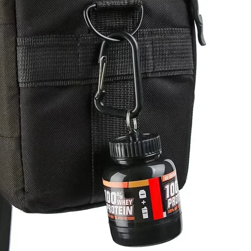 100/200ml Portable Protein Powder Supplement Container Lightweight Leakproof Storage Bottle