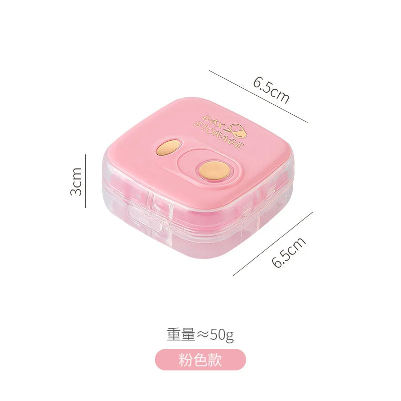 Portable Mini Medicine Organizer Box Daily Three Meals Weekly Seven Days Simple Storage Box for Easy Carry And On-the-Go Use