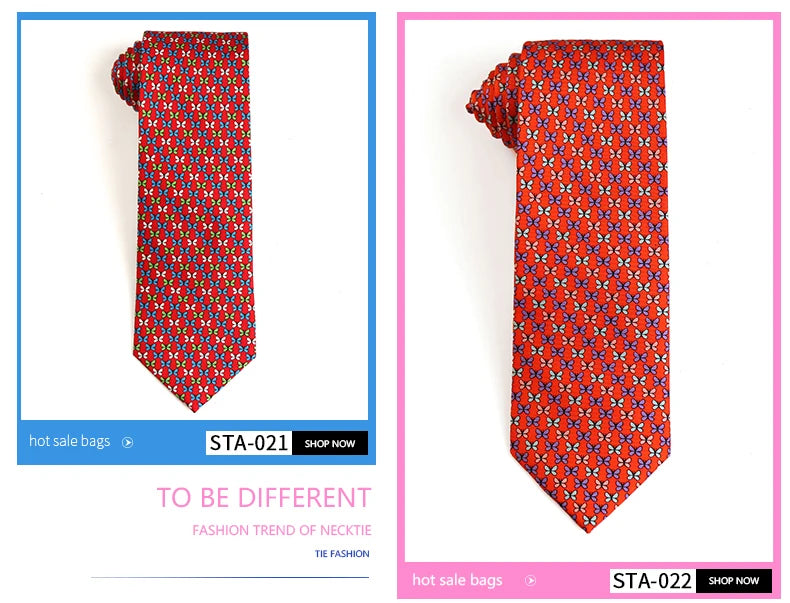Tailor Smith 100% Silk Ties For Men Handmade Necktie With Animal Pattern Tie Father's Day Birthday Gift Tie