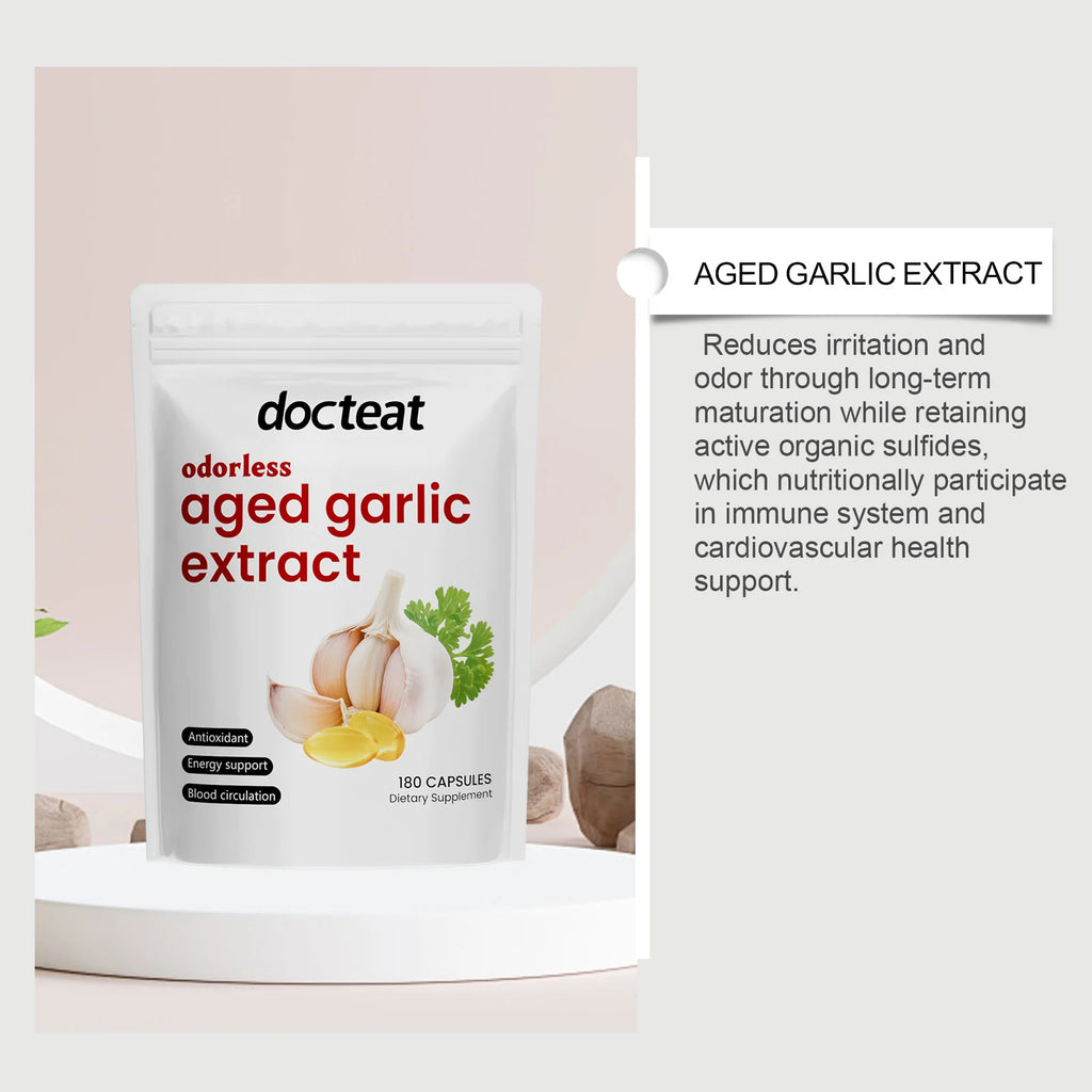 Odorless Aged Garlic Extract Supports Healthy Circulation and Energy