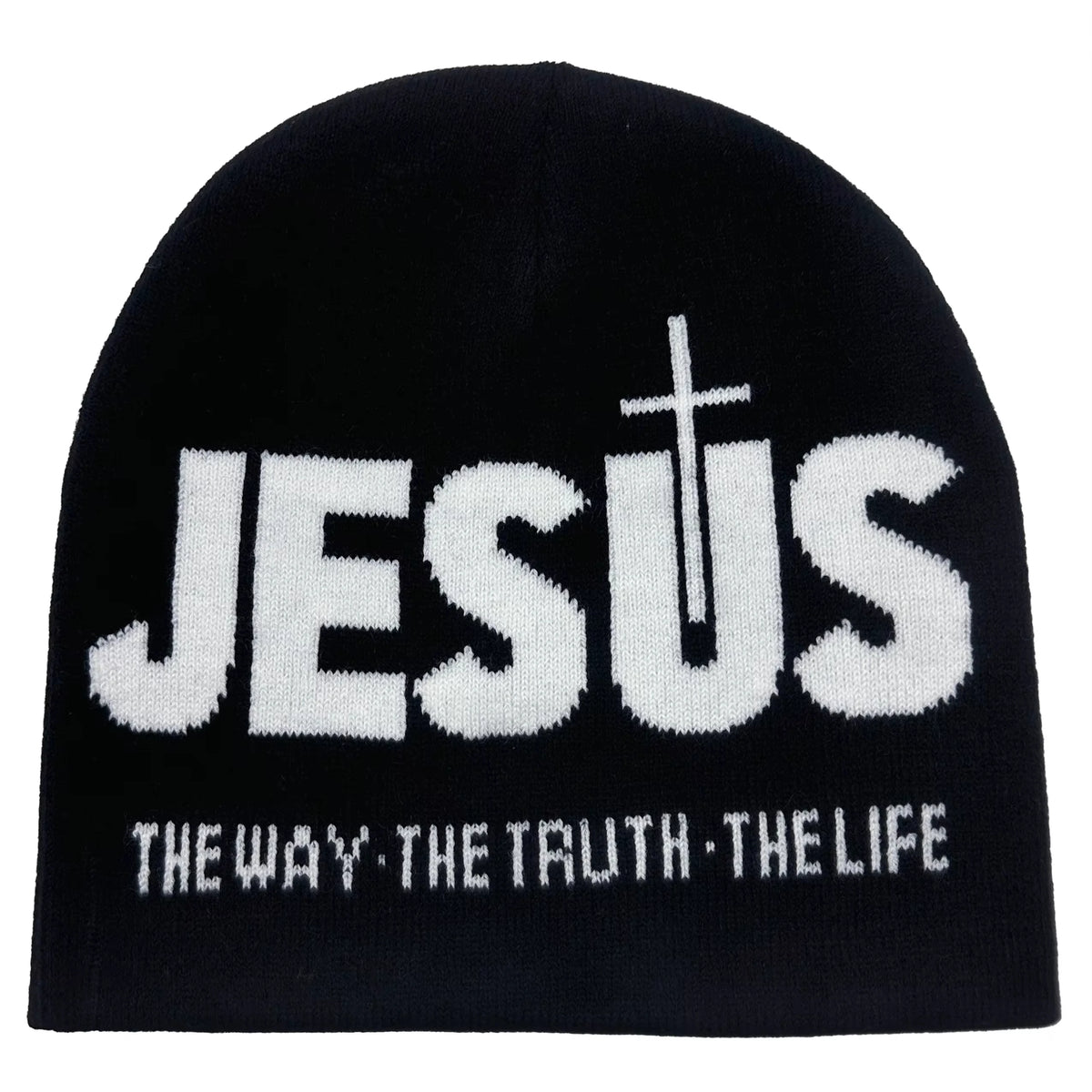 Y2k Women Jacquard Alphabet JESUS Knit Beanies Hat Men Letter Winter Fashion Kpop Goth Warm Hip Hop Thermal Unisex Pullover Hat