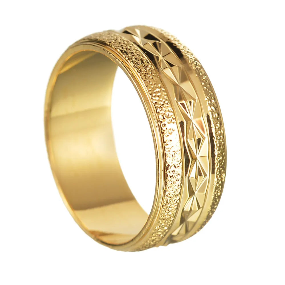316L Stainless Steel High Quality Ring Simple Matte Fashion Men Wedding Rings Finger Engagement Gift For Women Jewelry