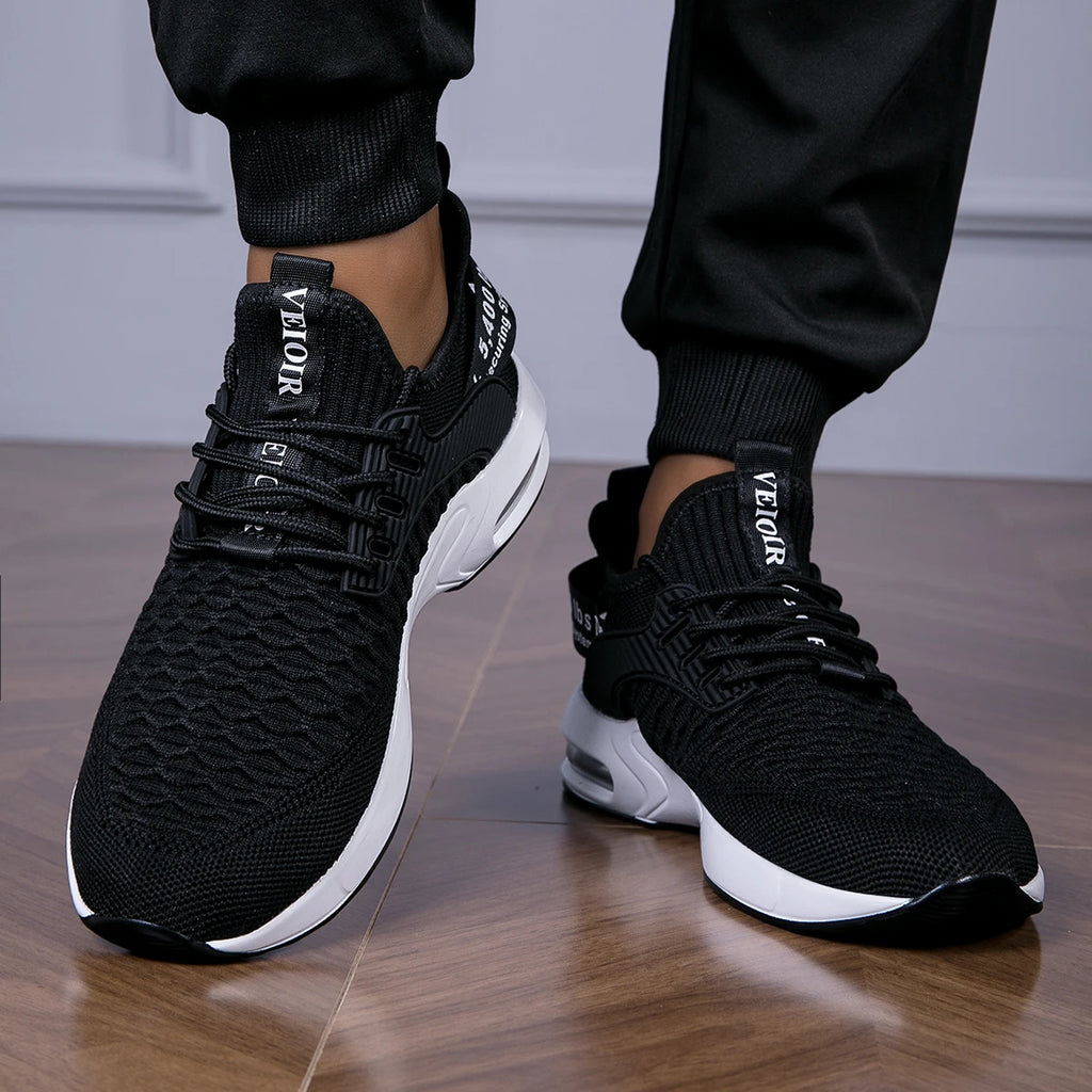 New Men's Sneakers Thick Sole Comfortable Casual Shoes Lightweight Breathable Fashion Running Shoes Luxury Male Tenis Masculino