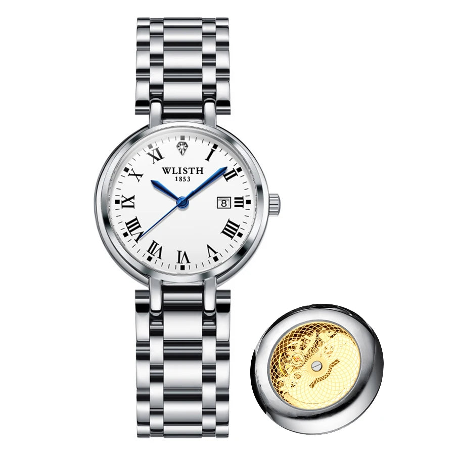 Watches for Women Stainless Steel Modern Hand Clock Female Gifts Luminous Waterproof Ladies Wristwatches for Women Montre Femme