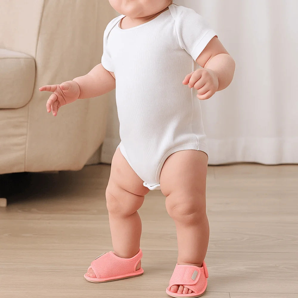Non-Slip Rubber Sole Baby Sandals Breathable Soft Sole First Walker Shoes Multiple Colors Lightweight Outdoor Sandals Newborn