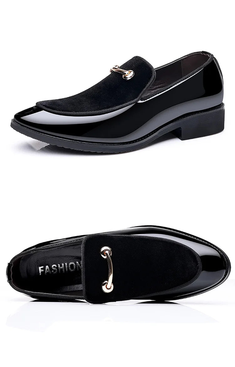 Suede Shoes for Men Luxury Designer Men Dress Shoes Fashion  Elegant Wedding Shoes italian style Men Oxford Shoe Big Size 38-48