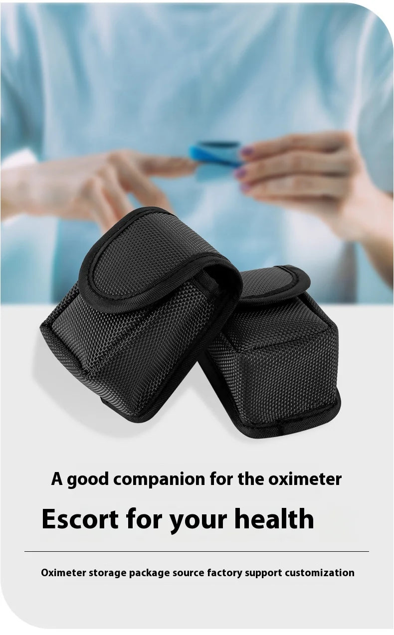 JUSTLANG Storage Box For Oximeter Reasonable Layout of Tool Bag Pouch Bags to Pack Products Travel Essentials Kit Protective Bag