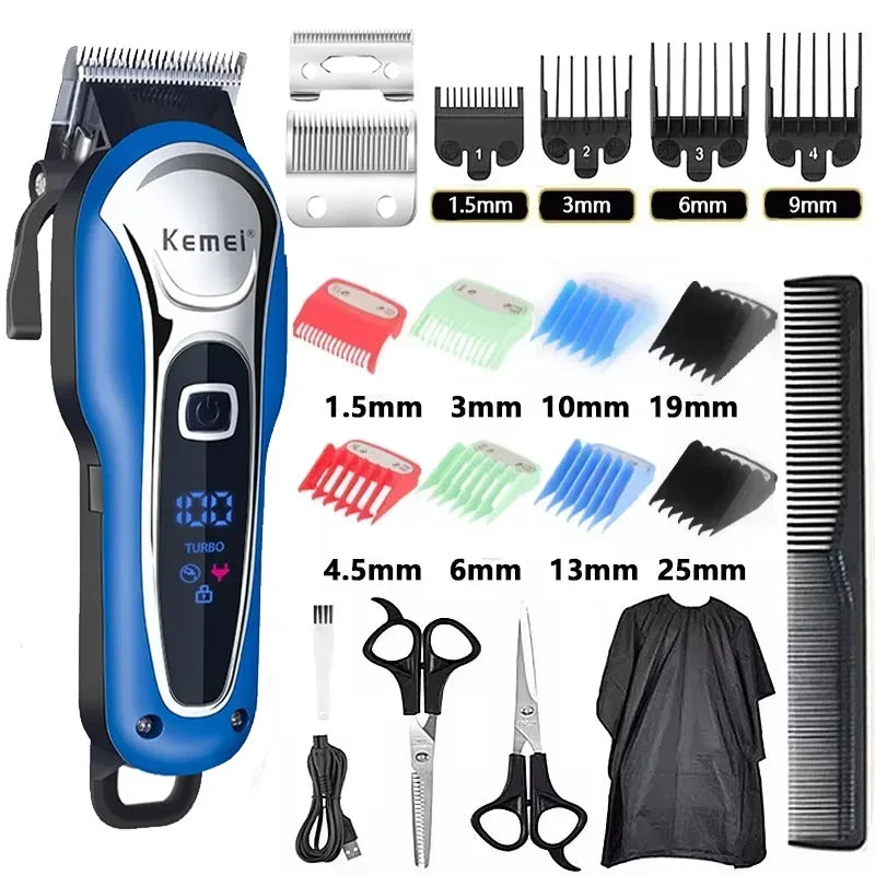 Kemei Hair Clipper KM-1995 Professional Hair Clipper Men's Electric Beard Knife Hair Clipper Hair Clipper Cordless Wired Trimmer