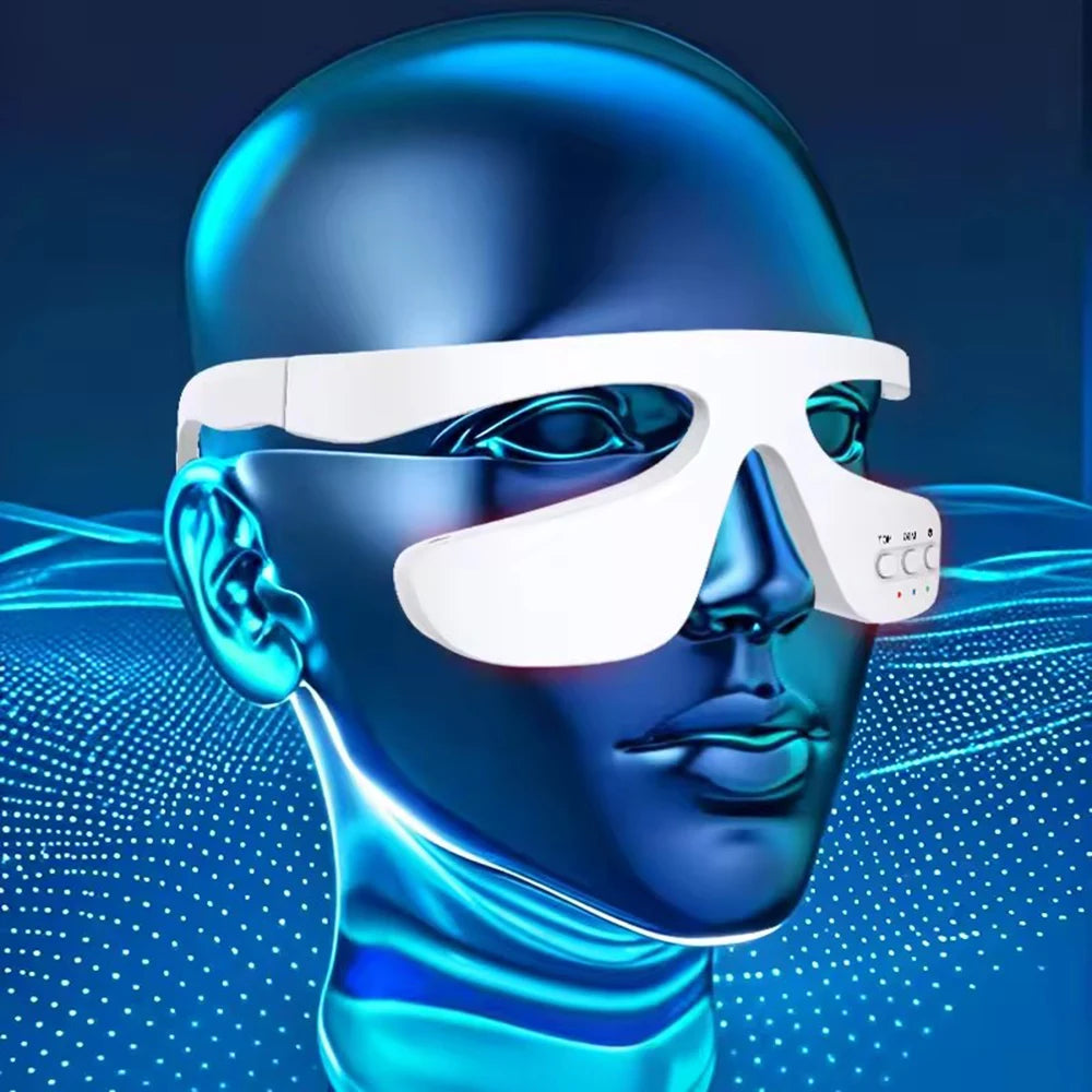 Eye Massager 3 Gear Red light Remove Eye Bags Dark Circles Puffiness Hot Compress Eye Relieve Eye Fatigue Wireless Use