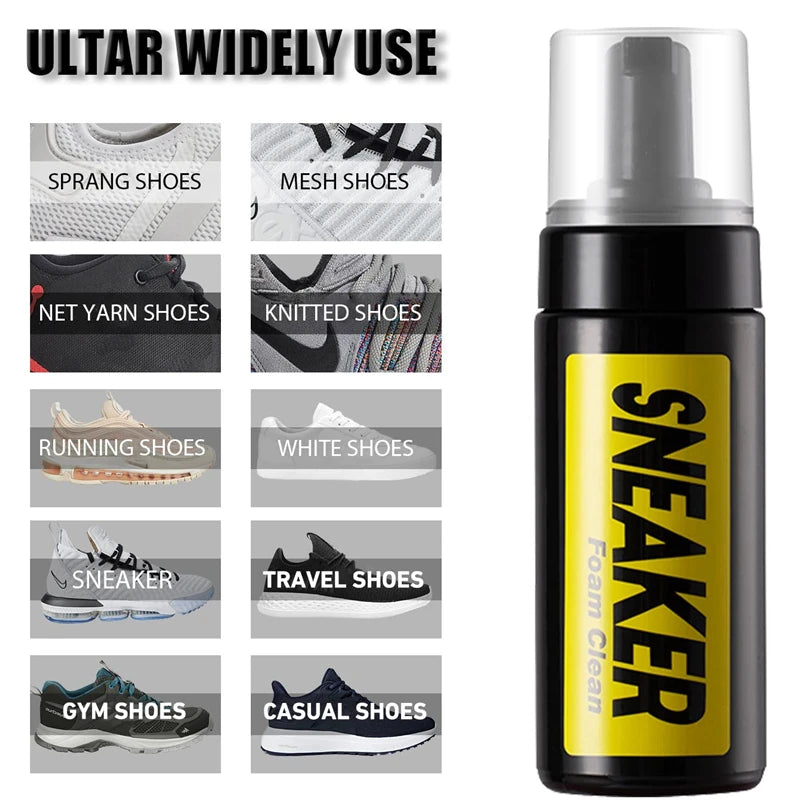 Sneaker Cleaner - Ultimate Shoe Cleaning for Leather, Suede, Nubuck, Canvas, Nylon, Vinyl