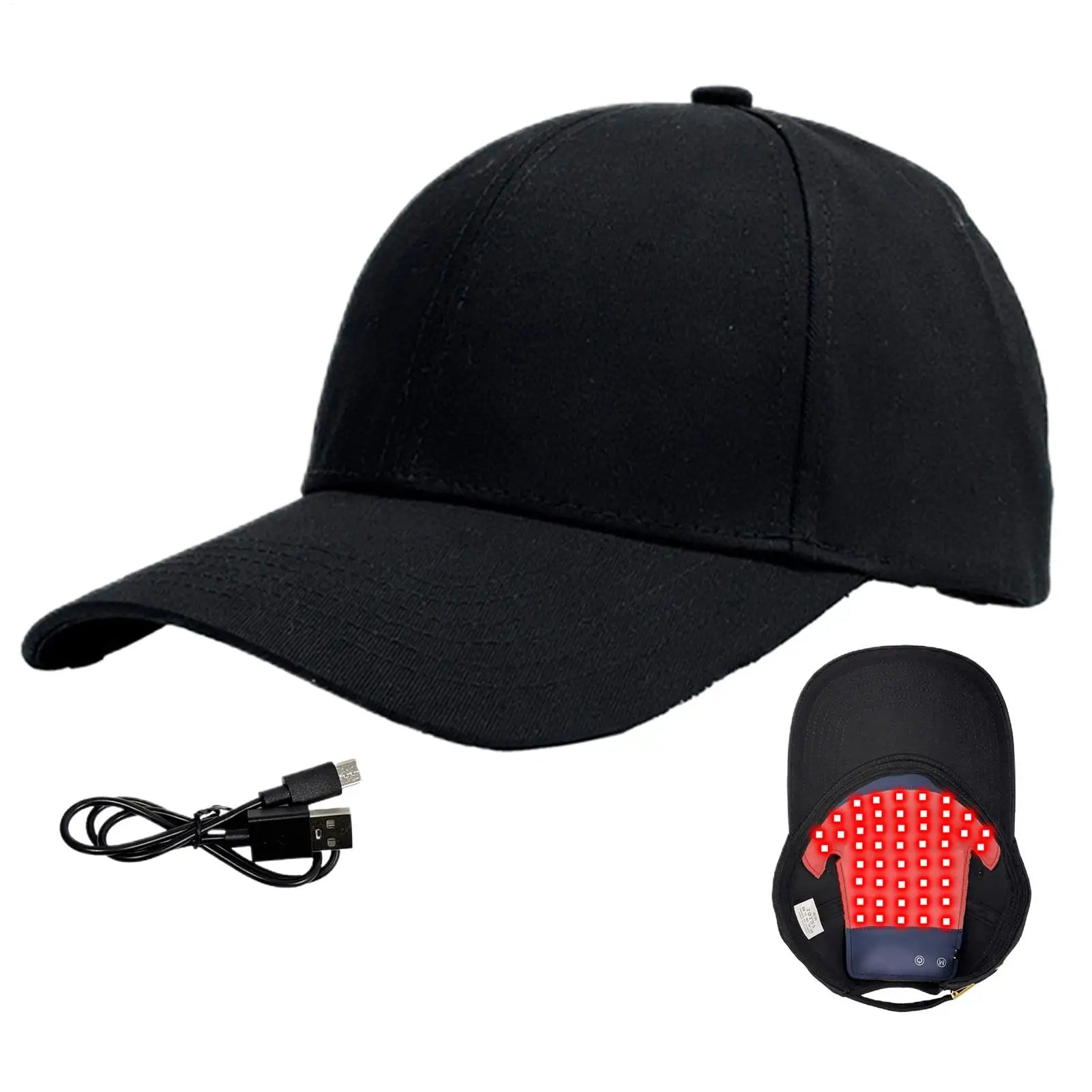 450nm/660nm Hair Growth Cap LED Care Soothing Thickening Hat Red Light Hair Cap for Women Men Hair Regrowth Loss Treatments