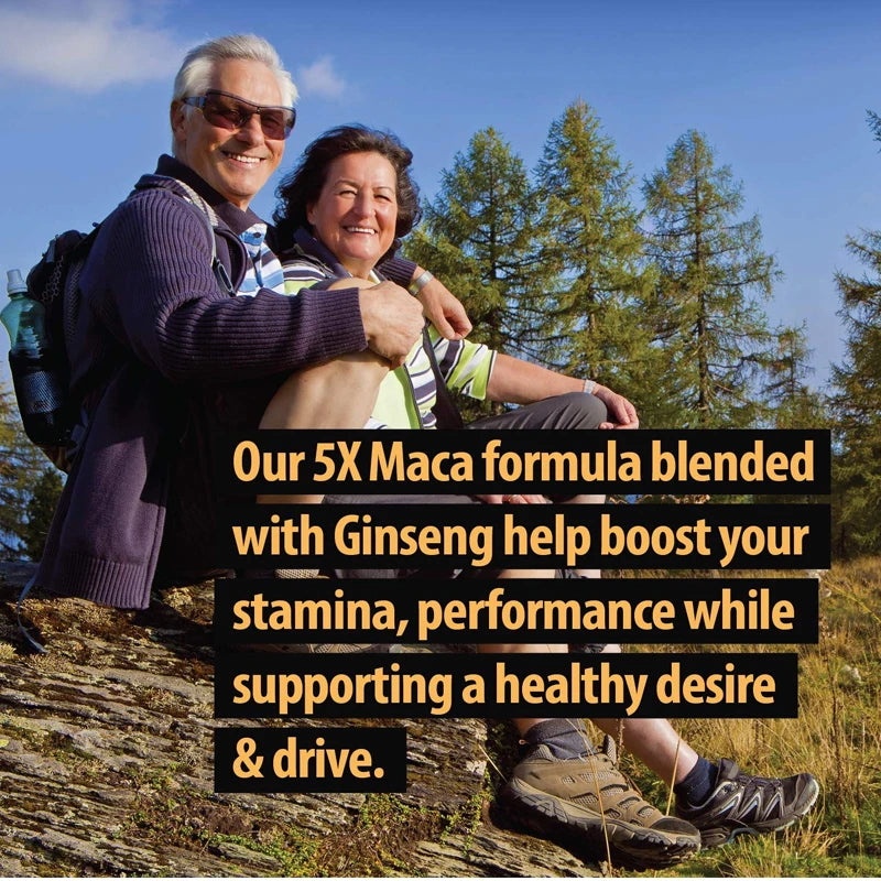 Natural Maca Extract - Aids endurance and strength, mood, performance supplement