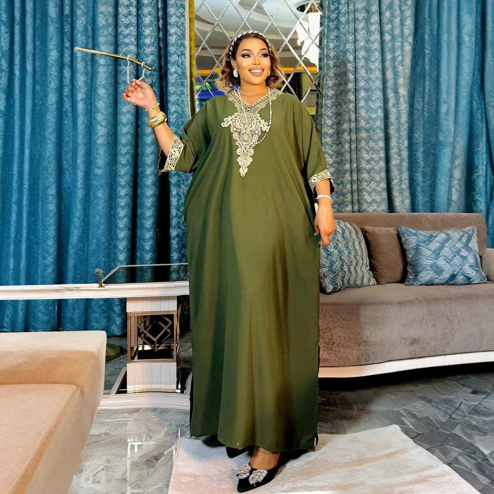 Abayas For Women Dubai African Muslim Fashion Dress Caftan Marocain Evening Party Dresses Satin Boubou Robe Djellaba Femme 2025