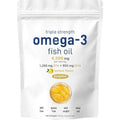 Triple Strength Omega 3 Fish Oil Supplements 4200mg Per Serving 120 Softgels Lemon Flavored Burpless EPA