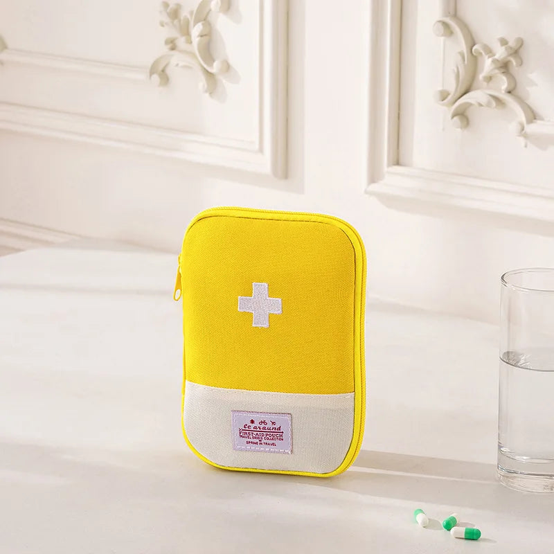 Medicine Organizer Bag for Family - Large Capacity Portable Drug Storage Pouch, First Aid Kit for Home & Travel Use