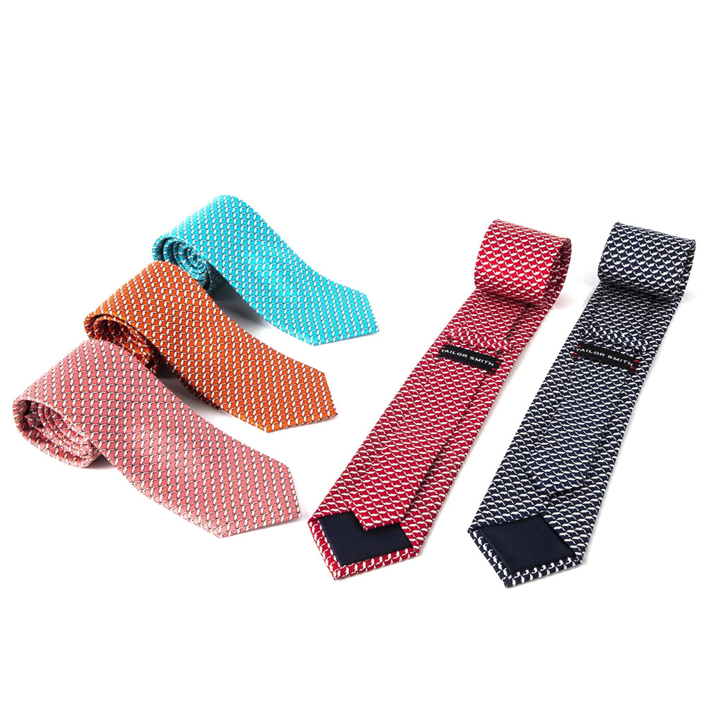 Tailor Smith 100% Silk Ties For Men Handmade Necktie With Animal Pattern Tie Father's Day Birthday Gift Tie