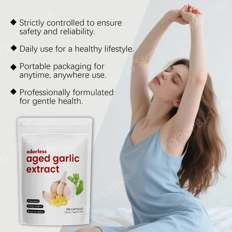 Odorless Aged Garlic Extract Supports Healthy Circulation and Energy