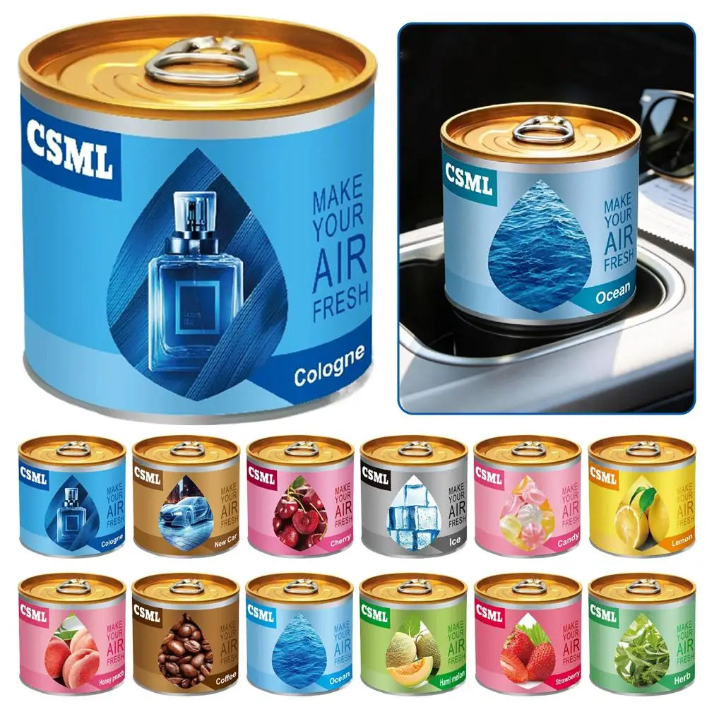 Car Air Freshener Solid Balm Cologne Lemon Odor Eliminator Long-lasting Perfume Scent Ornament Auto Accessoies