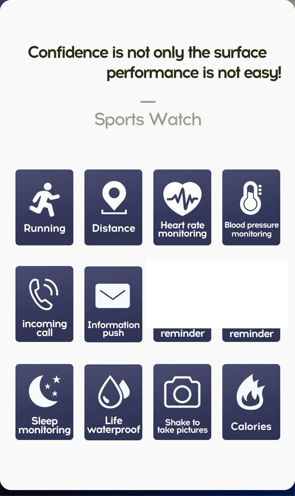 Sport Smart Watches Color Screen Life Waterproof Bluetooth Fitness Bracelet With Health Blood Pressure Heart Rate Sleep Monitor