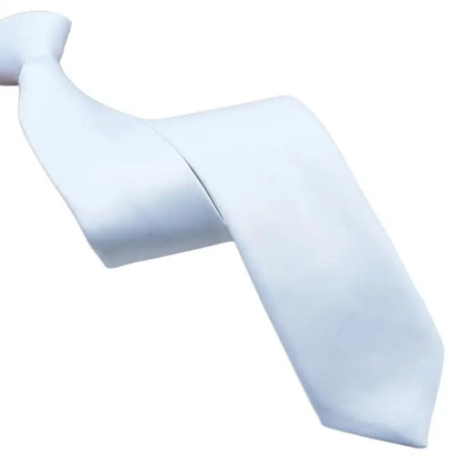39BB Color White Pre Tied Tie for Business Professionals and Formal Occasion