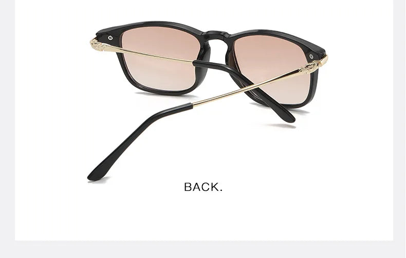Bifocal Presbyopic Glasses HD Anti Blue Light Large Frame Presbyopia Glasses Resin Lens Sunglasses Bifocus Reading Glasses Men