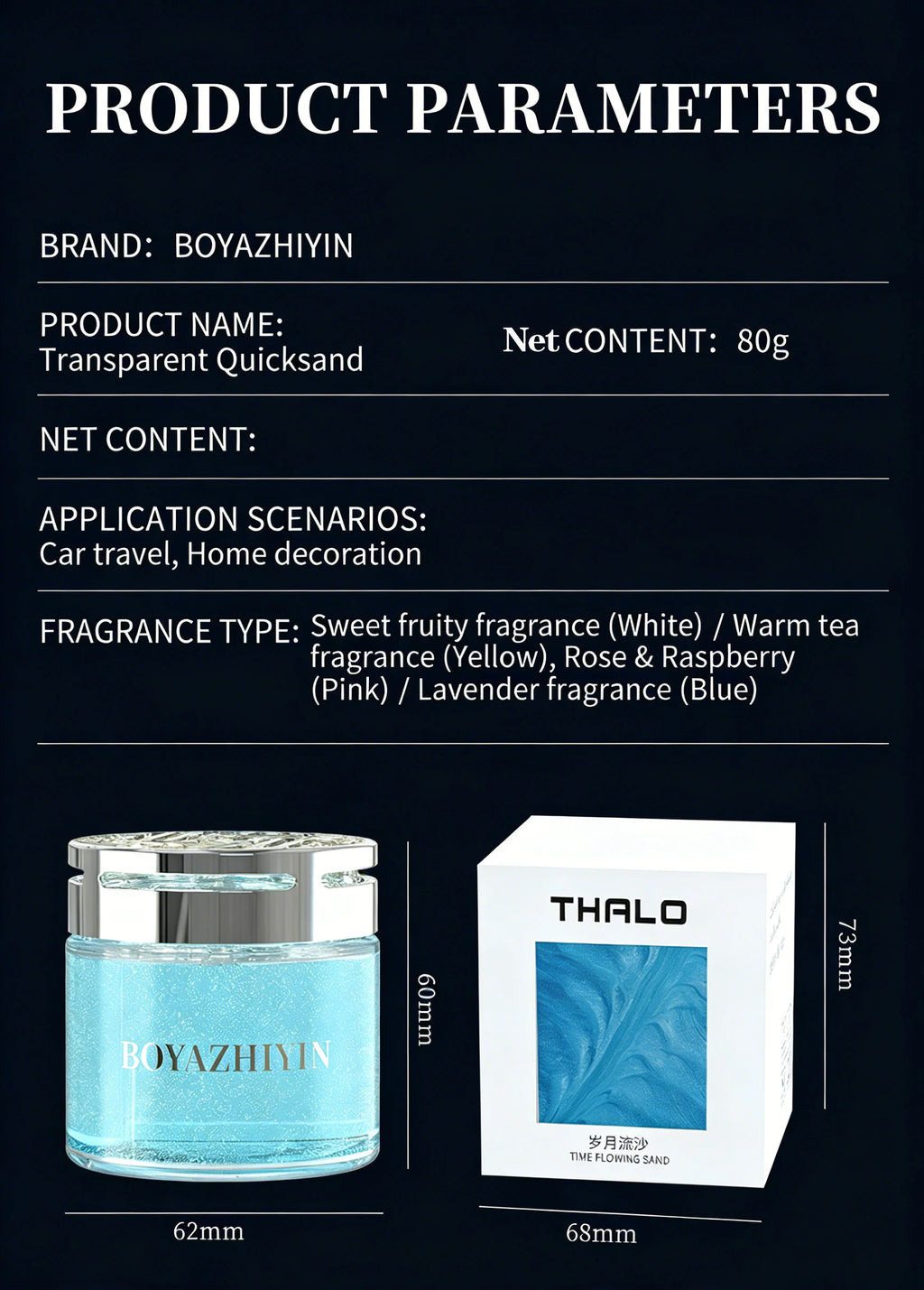 Car Aromatherapy Ornaments Light Fragrance Car in Addition to Odor Lasting Fragrance Car with Indoor Use Accessories Solid Balm