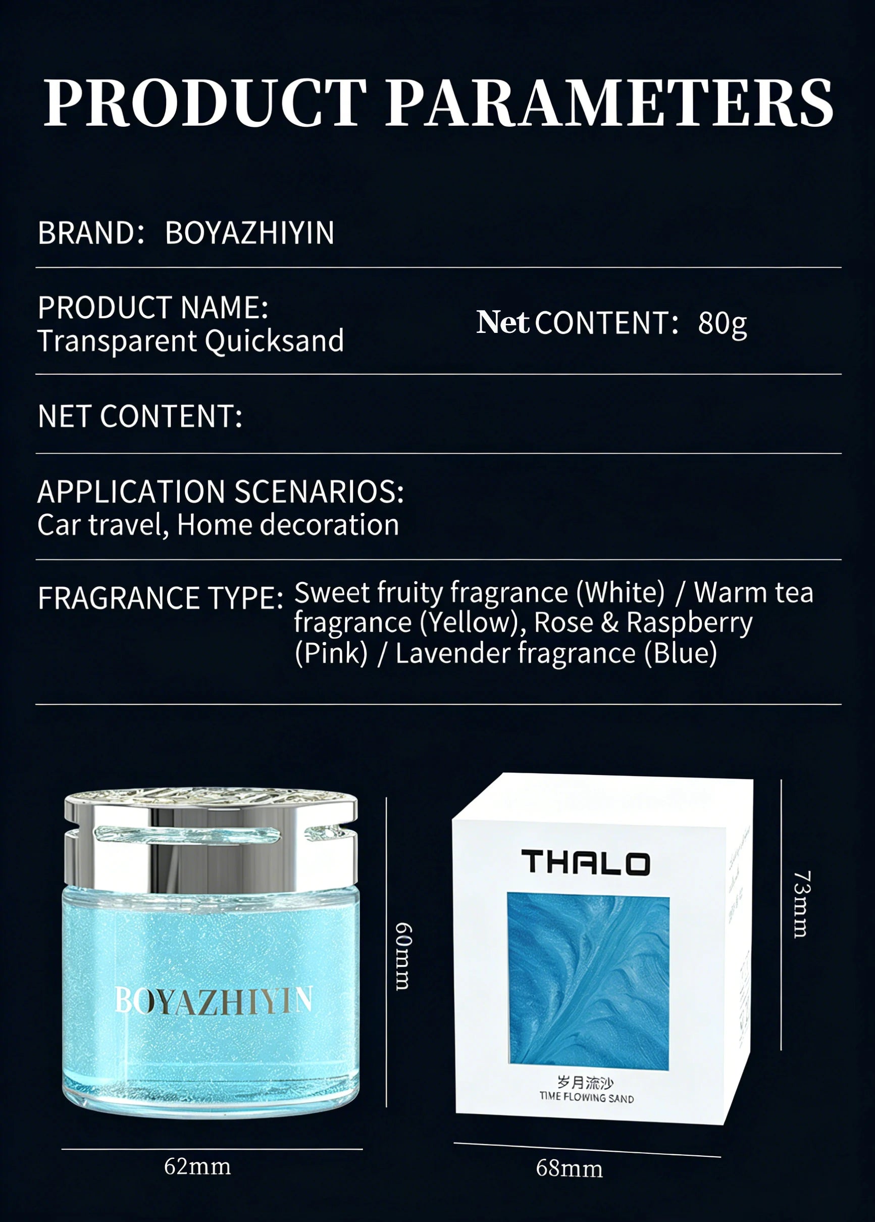 Car Aromatherapy Ornaments Light Fragrance Car in Addition to Odor Lasting Fragrance Car with Indoor Use Accessories Solid Balm