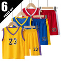 6/2 Pcs Children's Summer Quick-drying Exercise 23 Suit Boys Basketball Football Running Vest Joker Comfortable Shorts Students