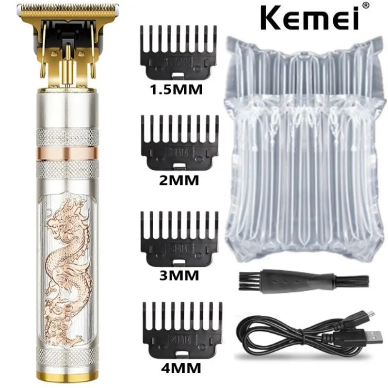 Kemei 762 metal hair trimmer for men professional beard hair clipper electric hair cutting machine rechargeable