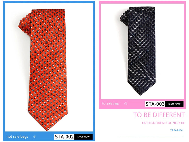 Tailor Smith 100% Silk Ties For Men Handmade Necktie With Animal Pattern Tie Father's Day Birthday Gift Tie
