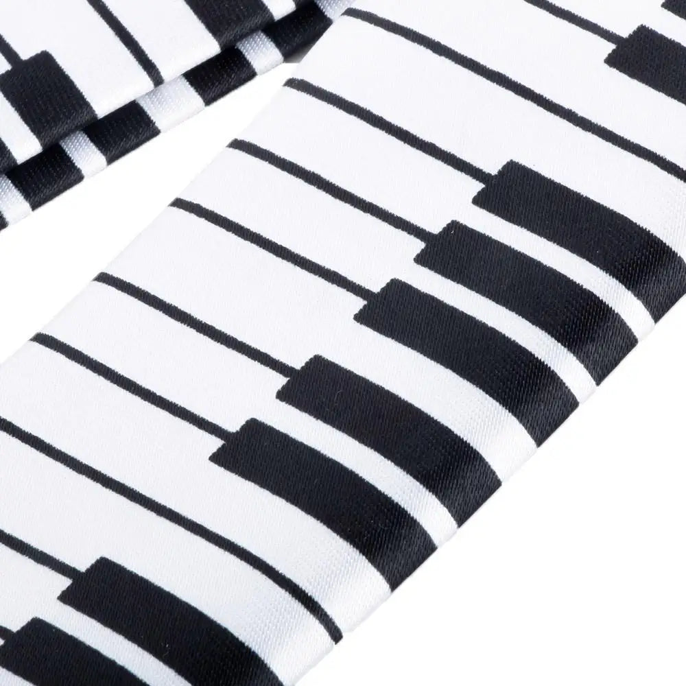 Slim Piano Keyboard Men Casual Tie Music Tie Necktie