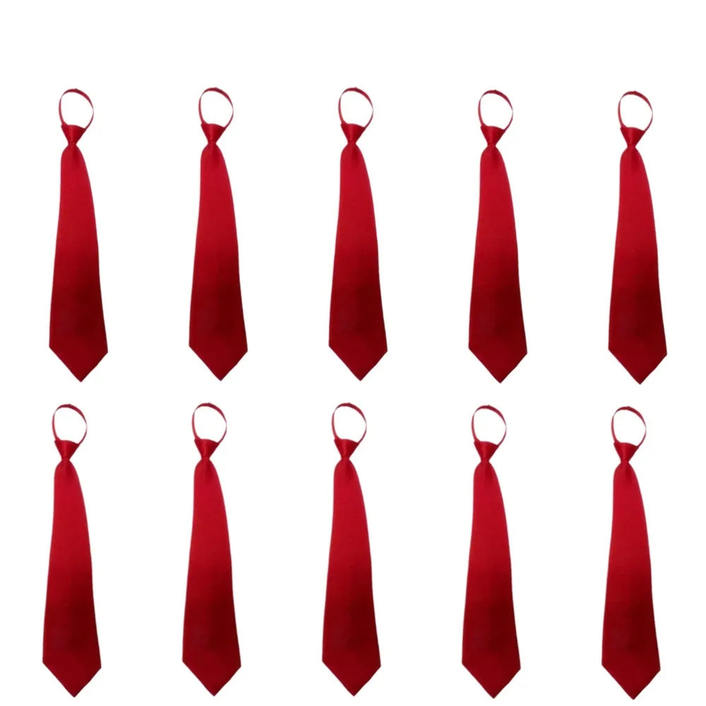 Unisex Zipper Tie For Man Woman Black Clip On Men Tie Security Ties For Clothes Neckties Uniform Suit Ties for Wholesale
