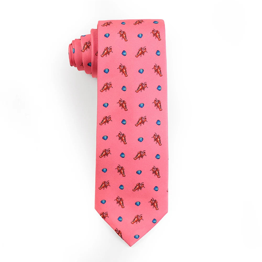 Tailor Smith 100% Silk Ties For Men Handmade Necktie With Animal Pattern Tie Father's Day Birthday Gift Tie