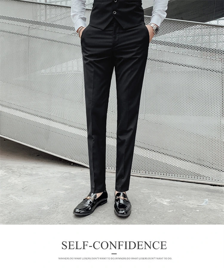 Suits for Men - 3 Pieces - New Fabrics - Fashionable Business Gentleman - Slim Fit - Wedding  Professional Business Formal Dress