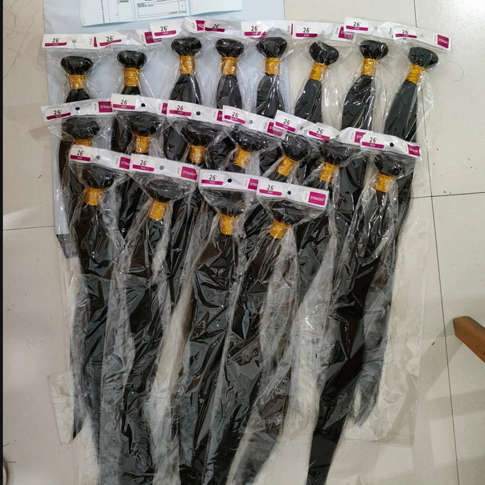Straight Human Hair Bundles 100% Human Hair 32 40 Inch Bundles Human Hair Extensions Burmese Raw Human Hair 1/2/3/4 Bundles