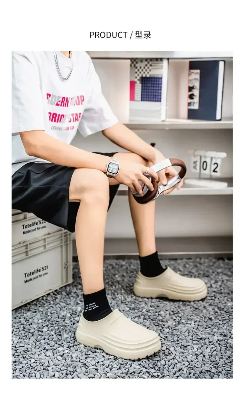 Women's and men's Waterproof Shoes for Summer Spring and Autumn Couple's Kitchen Chef Shoes Nurse Teacher work shoes Man Sandals