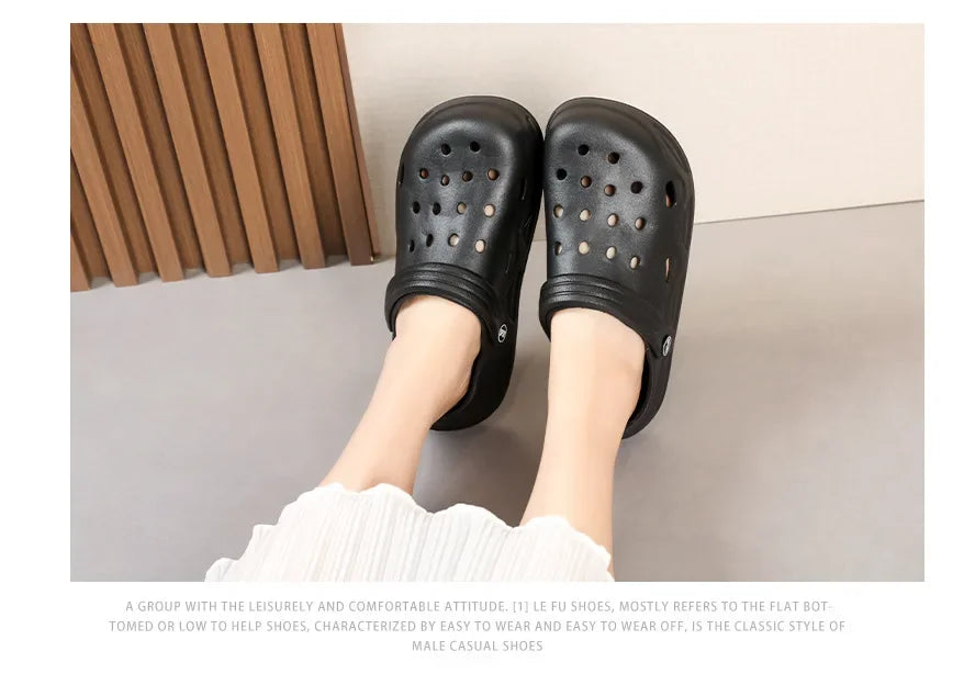 Fashion Sandals Waterproof Slippers Women men Shoes Summer Outdoor Slides Soft Sole Garden Shoes Indoor Nursing Clogs Sandals