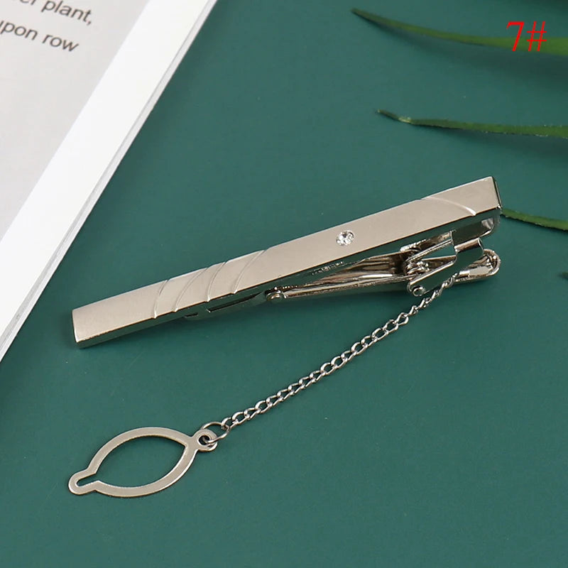 New Tie Clip Fashion Style Necktie Men Metal Simple Bar Clasp Practical Bowtie Clasp Tie Pin for Mens Gift Accessories